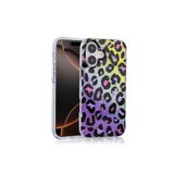 Nezih Case Apple iPhone 16 Plus Uyumlu Magsafe Şarj Özellikli Leopar Desenli Kapak Kılıf, Renkli