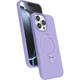 Nezih Case Apple iPhone 16 Pro Max Uyumlu Içi Kadife Stand Olabilen Halka Yüzüklü Kılıf - Çok Renkli