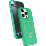 Nezih Case Apple iPhone 16 Pro Max Uyumlu Içi Kadife Stand Olabilen Halka Yüzüklü Kılıf - Yeşil