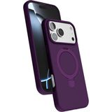Nezih Case Apple iPhone 17 Pro Uyumlu Içi Kadife Stand Olabilen Halka Yüzüklü Kılıf - Mor