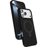 Nezih Case Apple iPhone 17 Pro Uyumlu Içi Kadife Stand Olabilen Halka Yüzüklü Kılıf - Siyah