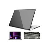 Nezih Case Apple MacBook Pro 2023 14 inç M2 Pro/Max A2779 ile Uyumlu Tam Koruma Kılıf, Siyah Klavye Kılıfı, Film