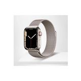 Nezih Case Apple Watch Seri 1/2/3/4/5/6/7/8/9/ultra/ultra2 42/44/45mm/49mm Hasır Örgü Metal Kordon