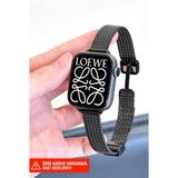 Nezih Case Apple Watch Seri 2/3/4/5/6/7/8/9/se 38MM 40MM 41MM ve Seri 10/11 42MM Uyumlu Hasır Kordon - Black - 8- Apple Watch Seri 2/3/4/5/6/7/8/9/se 38mm 40mm 41mm ve Seri 10/11 42mm