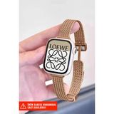 Nezih Case Apple Watch Seri 2/3/4/5/6/7/8/9/se 38MM 40MM 41MM ve Seri 10/11 42MM Uyumlu Hasır Kordon - Gold - 8- Apple Watch Seri 2/3/4/5/6/7/8/9/se 38mm 40mm 41mm ve Seri 10/11 42mm