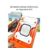 Nezih Case Apple Watch Seri 4 / 5 / 6 / SE 44 mm Uyumlu 3D Nano Ekran Koruyucu ve Uygulama Kiti