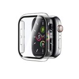 Nezih Case Apple Watch Seri 7/8/9 45mm Uyumlu Kasa Ve Ekran Koruyucu 360 Tam Koruma Kapak Şeffaf
