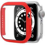 Nezih Case Apple Watch Seri 7/8/9 45MM Uyumlu Kasa ve Ekran Koruyucu Kırmızı