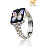 Nezih Case Apple Watch Watch Seri 5/6/7/8/9/se 38/40/41mm Seri 10 42 / Seri 11 42mm Uyumlu Ince Tasarım Kordon - Apple Watch Seri 2/3/4/5/6/7/8/9/se 38mm-40mm-41mm Seri 10 42mm - Gümüş - Rose