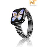 Nezih Case Apple Watch Watch Seri 5/6/7/8/9/se 38/40/41mm Seri 10 42 / Seri 11 42mm Uyumlu Ince Tasarım Kordon - Apple Watch Seri 2/3/4/5/6/7/8/9/se 38mm-40mm-41mm Seri 10 42mm - Siyah