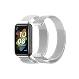 Nezih Case Huawei Band 7 Uyumlu Milano Hasır Örgü Metal Magnet Pratik Kordon