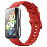 Nezih Case Huawei Band 7 Uyumlu Renkli Şık Tasarım Jel Silikon Kordon - Kırmızı