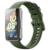 Nezih Case Huawei Band 7 Uyumlu Renkli Şık Tasarım Jel Silikon Kordon - Koyu Yeşil