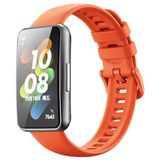 Nezih Case Huawei Band 7 Uyumlu Renkli Şık Tasarım Jel Silikon Kordon - Turuncu