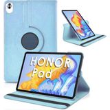 Nezih Case Huawei Honor Pad 10 12.1 Inç Uyumlu 360 Dönebilen Standlı Suni Deri Tablet Kılıfı - Mavi