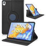 Nezih Case Huawei Honor Pad 10 12.1 Inç Uyumlu 360 Dönebilen Standlı Suni Deri Tablet Kılıfı - Siyah