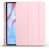 Nezih Case Huawei Honor Pad X9 11.5 Uyumlu Akıllı Kapak Kalem Bölmeli Tri Folding Tablet Kılıfı - Rose