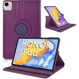 Nezih Case Huawei Honor Pad X9A 11.5 Inç Uyumlu 360 Dönebilen Standlı Suni Deri Tablet Kılıfı - Mor
