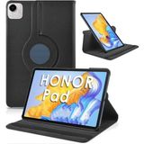 Nezih Case Huawei Honor Pad X9A 11.5 Inç Uyumlu 360 Dönebilen Standlı Suni Deri Tablet Kılıfı - Siyah