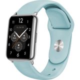 Nezih Case Huawei Watch Fit 2 Uyumlu A+ Kalite Klasik/spor Jel Silikon Kordon - Açık Mavi - Klasik Kordon