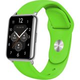 Nezih Case Huawei Watch Fit 2 Uyumlu A+ Kalite Klasik/spor Jel Silikon Kordon - Açık Yeşil - Klasik Kordon
