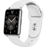 Nezih Case Huawei Watch Fit 2 Uyumlu A+ Kalite Klasik/spor Jel Silikon Kordon - Beyaz - Klasik Kordon