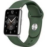 Nezih Case Huawei Watch Fit 2 Uyumlu A+ Kalite Klasik/spor Jel Silikon Kordon - Haki - Klasik Kordon