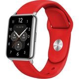 Nezih Case Huawei Watch Fit 2 Uyumlu A+ Kalite Klasik/spor Jel Silikon Kordon - Kırmızı - Klasik Kordon