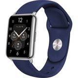 Nezih Case Huawei Watch Fit 2 Uyumlu A+ Kalite Klasik/spor Jel Silikon Kordon - Lacivert - Klasik Kordon