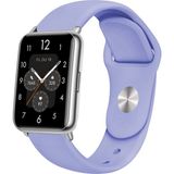 Nezih Case Huawei Watch Fit 2 Uyumlu A+ Kalite Klasik/spor Jel Silikon Kordon - Lila - Klasik Kordon