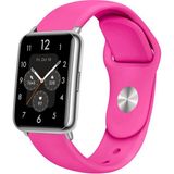 Nezih Case Huawei Watch Fit 2 Uyumlu A+ Kalite Klasik/spor Jel Silikon Kordon - Pembe - Klasik Kordon