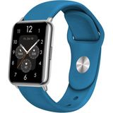 Nezih Case Huawei Watch Fit 2 Uyumlu A+ Kalite Klasik/spor Jel Silikon Kordon - Petrol - Klasik Kordon