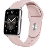 Nezih Case Huawei Watch Fit 2 Uyumlu A+ Kalite Klasik/spor Jel Silikon Kordon - Pudra - Klasik Kordon