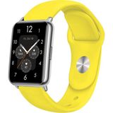 Nezih Case Huawei Watch Fit 2 Uyumlu A+ Kalite Klasik/spor Jel Silikon Kordon - Sarı - Klasik Kordon