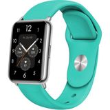 Nezih Case Huawei Watch Fit 2 Uyumlu A+ Kalite Klasik/spor Jel Silikon Kordon - Turkuaz - Klasik Kordon