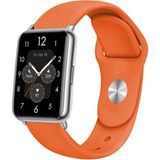 Nezih Case Huawei Watch Fit 2 Uyumlu A+ Kalite Klasik/spor Jel Silikon Kordon - Turuncu - Klasik Kordon
