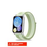 Nezih Case Huawei Watch Fit 2 Uyumlu Hasır Örgü Spor Cırtlı Pratik Naylon Kordon 20mm
