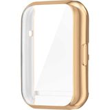 Nezih Case Huawei Watch Fit 2 Uyumlu Silikon Kasa ve Ekran Koruyucu - Gold - Kasa Ekran Koruyucu