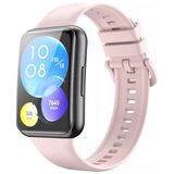 Nezih Case Huawei Watch Fit 2 Uyumlu Spor Jel Silikon Kordon Pudra - Pudra - Pembe