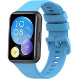 Nezih Case Huawei Watch Fit 2 Uyumlu Spor Jel Silikon Mavi Kordon