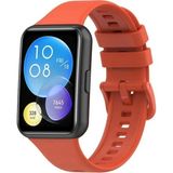 Nezih Case Huawei Watch Fit 2 Uyumlu Spor Jel Silikon Turuncu Kordon