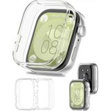 Nezih Case Huawei Watch Fit 3 Uyumlu Yumuşak Silikon 360 Tam Koruma Kasa ve Ekran Koruyucu - Şeffaf