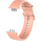 Nezih Case Huawei Watch Fit Uyumlu (Soft Tasarım) Silikon Kordon Açık Pembe