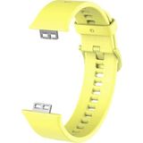 Nezih Case Huawei Watch Fit Uyumlu (Soft Tasarım) Silikon Kordon Sarı