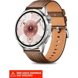 Nezih Case Huawei Watch Gt2 Pro / Gt3 / Gt3 Pro / Gt4 / Gt5 / Gt5 Pro / Gt6 / Gt6 Pro 46MM Uyumlu Kordon 22MM - Kahverengi