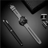 Nezih Case Huawei Watch Gt3 / Gt4 / Gt5 / Gt5 Pro 46MM Uyumlu 22MM Yumuşak Desenli Jel Silikon Kordon - Açık Gri