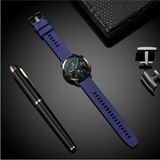Nezih Case Huawei Watch Gt3 / Gt4 / Gt5 / Gt5 Pro 46MM Uyumlu 22MM Yumuşak Desenli Jel Silikon Kordon - Açık Lacivert