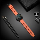 Nezih Case Huawei Watch Gt3 / Gt4 / Gt5 / Gt5 Pro 46MM Uyumlu 22MM Yumuşak Desenli Jel Silikon Kordon - Açık Turuncu