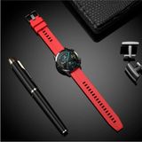 Nezih Case Huawei Watch Gt3 / Gt4 / Gt5 / Gt5 Pro 46MM Uyumlu 22MM Yumuşak Desenli Jel Silikon Kordon - Karmen Kırmızı