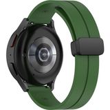 Nezih Case Huawei Watch GT4 46mm / GT3 46mm / Gt3 Elite 46mm (22mm) Uyumlu Magnet Tokalı Ayarlı Silikon Kordon - Haki Yeşil
